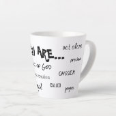 キリスト・マグのアイデンティティ カフェラテマグ (右アングル)