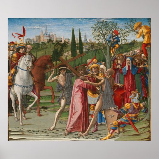 キリスト、十字架 – B.ディジョバンニファインアートポスター ポスター (正面)