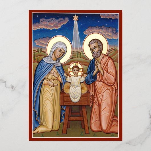 キリスト　新しい朝 箔シーズンカード (正面)