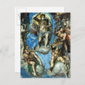 キリスト、「最後の審判」からの詳細 ポストカード (正面/裏面)