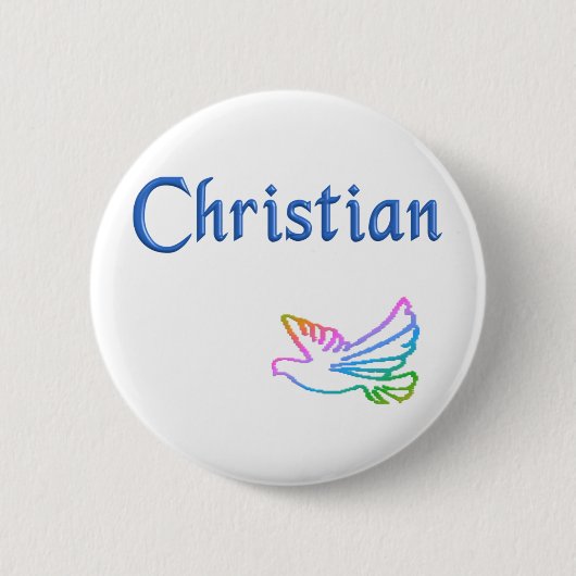 キリスト 缶バッジ (正面)