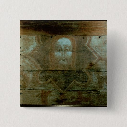 キリスト、c.1280の頭部 缶バッジ (正面)