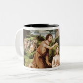 キリスト、c.1515の洗礼 ツートーンマグカップ (正面左)