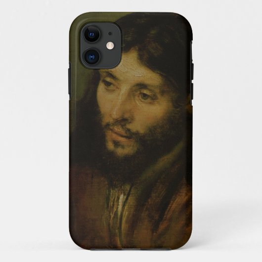 キリスト、c.1648 (キャンバスの油)の頭部 Case-Mate iPhoneケース (裏面)