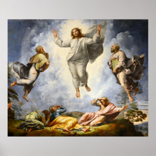 キリスト- Raphaello Sanzio 1520年の変容 ポスター