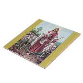 キリストBernard Plockhorst 1878年よい羊飼い タイル (側面)