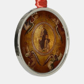 キリストPantakratorのキリスト教の正統アイコン メタルオーナメント (右)