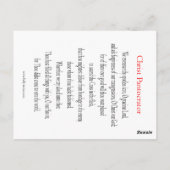 キリストPantocratorの祈りの言葉カード ポストカード (裏面)