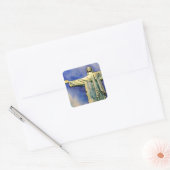 キリストRedeemer水彩正方形のシール スクエアシール (封筒)