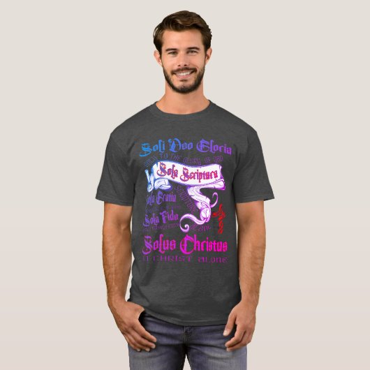 キリストTシャツへの信仰による恵みによる救い Tシャツ (正面フル)