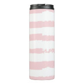 キリスパーソナライズされたト教聖書詩ピンクの水彩 タンブラー (裏面)