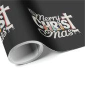 キリスメリートマスクリスチャンクリスマスイエスクリスマス ラッピングペーパー (ロールコーナー)