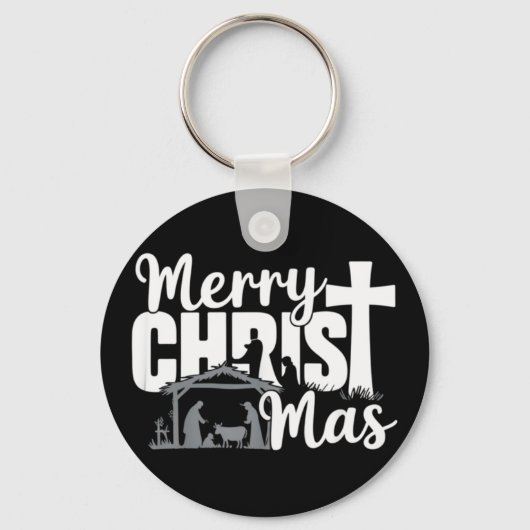 キリスメリートマスクリスチャンクリスマスイエズファミリー キーホルダー (正面)