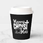 キリスメリートマスクリスチャンクリスマスイエズファミリー 紙コップ (正面)