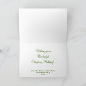 キリスメリートムースホリデーグリーティングカード シーズンカード (内部)