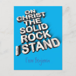 キリス無地のトロック聖書引用文タイポグラフィ ポストカード