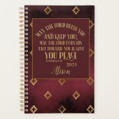 キリス賛美ト教の聖書パーソナライズされた2022年 プランナー手帳 (正面)