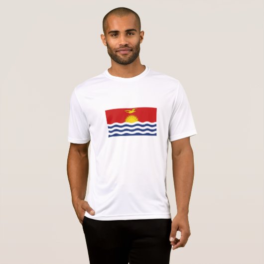 キリバスの国旗 Tシャツ (正面フル)