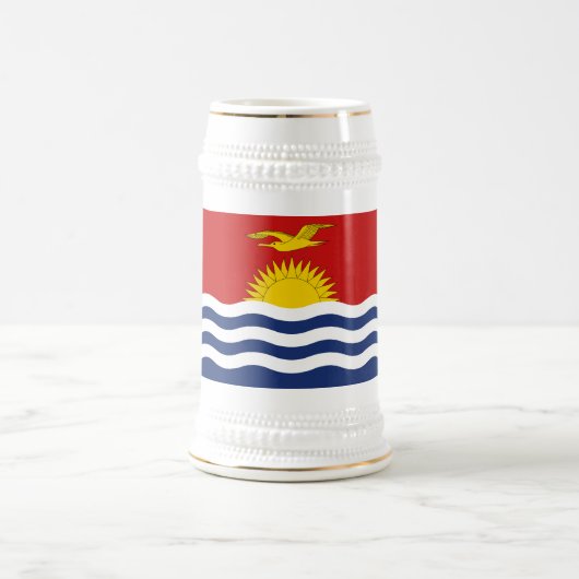 キリバスの旗 ビールジョッキ (中央)