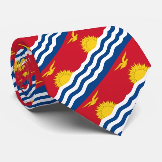 キリバスネクタイ,ファッションキリバス国旗,ビジネス ネクタイ (ロール)