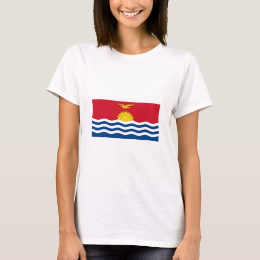 キリバス共和国の旗インターナショナル Tシャツ (正面)