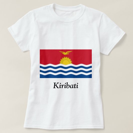 キリバス共和国の旗 Tシャツ (デザイン正面)