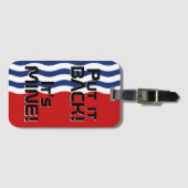 キリバス国おもしろい旗 ラゲッジタグ (正面横)