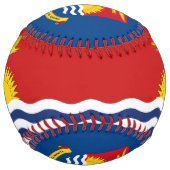 キリバス国旗と紋章愛国心 ソフトボール (正面)