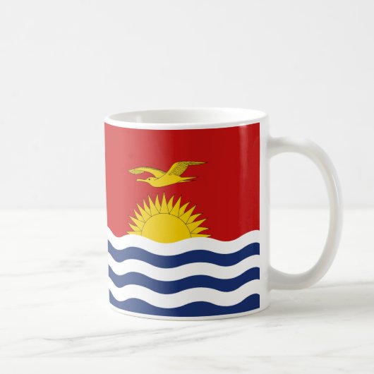 キリバス国旗の愛国的なマグカップ コーヒーマグカップ (右)