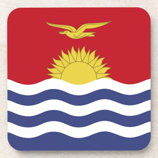キリバス国旗 コースター (正面)