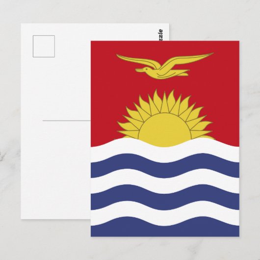キリバス国旗 ポストカード (正面/裏面)