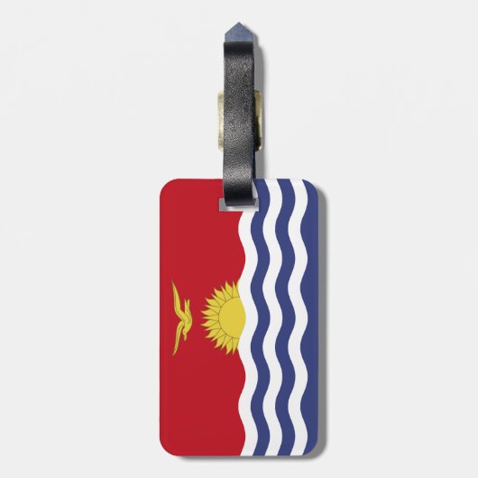 キリバス国旗 ラゲッジタグ (裏面縦)
