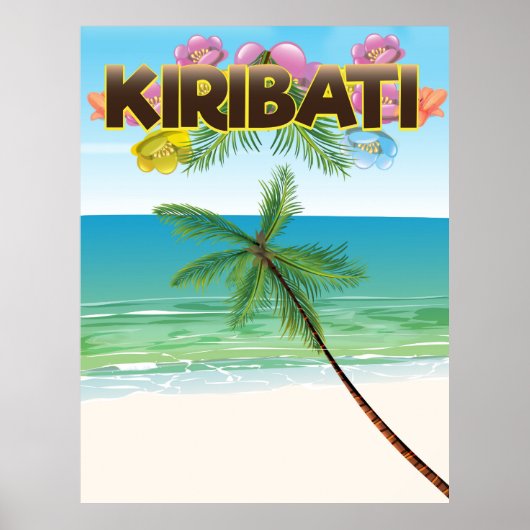 キリバス島の旅行ポスター ポスター (正面)
