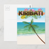 キリバス島の旅行ポスター ポストカード (正面/裏面)
