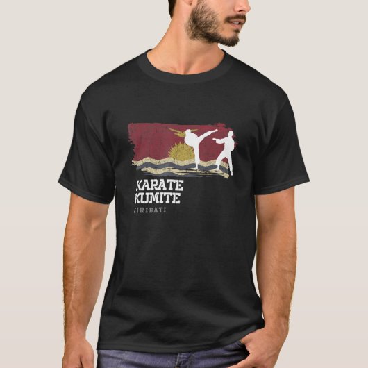 キリバス空手組手武術アーツアーツ空手 Tシャツ (正面)