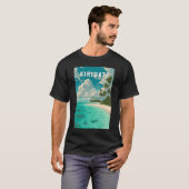 キリバス イラスト 旅行 アート ヴィンテージ Tシャツ (正面フル)