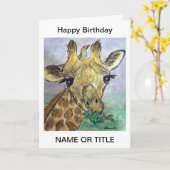 キリパーソナライズされたンアートのバースデーカードフレンドなど カード (黄色い花)