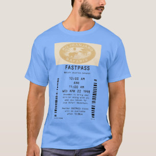 キリマンジャロサファリファストパスTシャツ Tシャツ