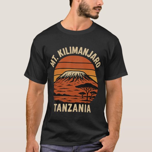 キリマンジャロ山 Tシャツ (正面)
