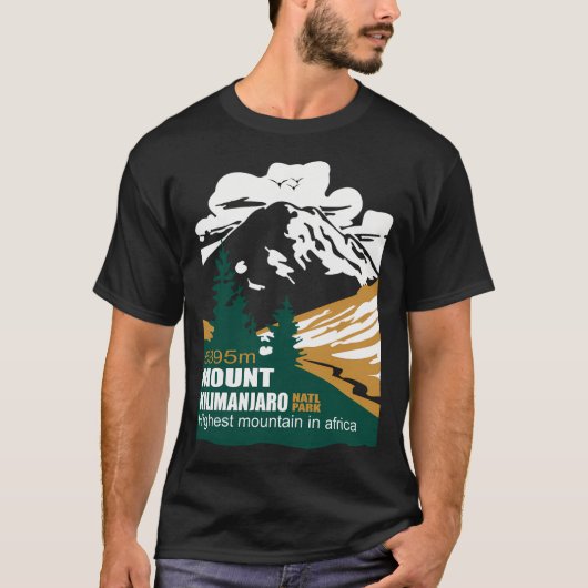 キリマンジャロ山 Tシャツ (正面)