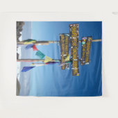 キリマンジャロ登山 タペストリー (正面(横))