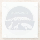 キリマンジャロ ガラスコースター (裏面)