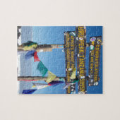 キリマンジャロ・ケニア首脳会議の看板 ジグソーパズル (横)