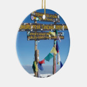 キリマンジャロ・ケニア首脳会議の看板 セラミックオーナメント (右)