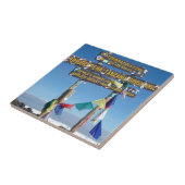 キリマンジャロ・ケニア首脳会議の看板 タイル (側面)