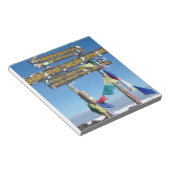 キリマンジャロ・ケニア首脳会議の看板 ノートパッド (アングル)