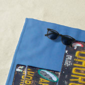 キリマンジャロ・サミットとシグンポスト ビーチタオル (インサイチュ)