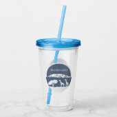 キリマンジャロ（青） アクリルタンブラー (裏面)
