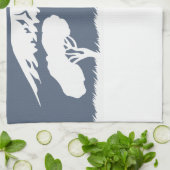 キリマンジャロ(青) キッチンタオル (折り畳み)