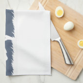 キリマンジャロ(青) キッチンタオル (四つ折り)